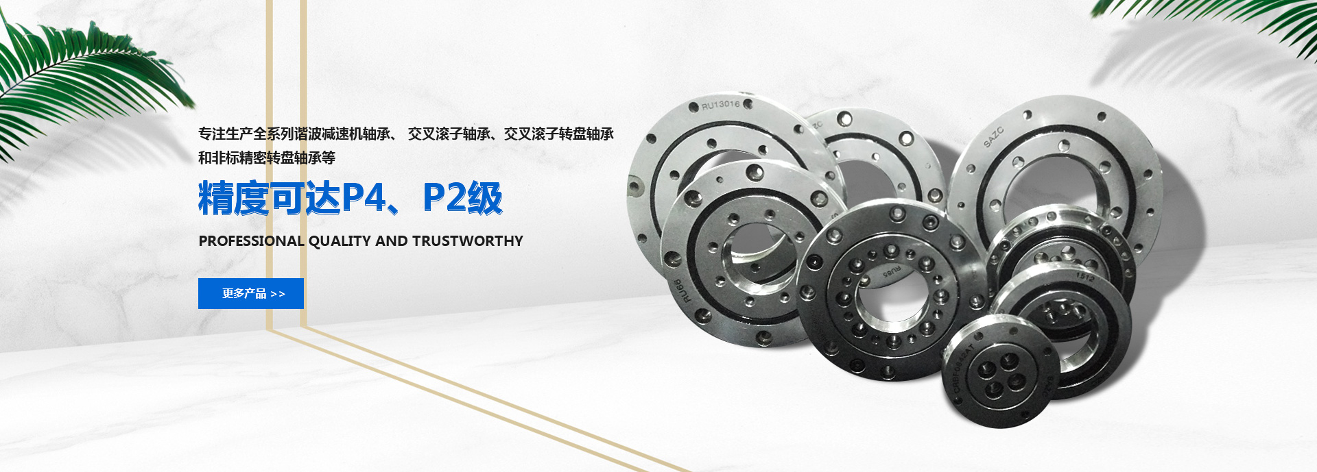 專(zhuān)注生產(chǎn)全系列機(jī)器人軸承、諧波減速機(jī)軸承、交叉滾子軸承、交叉滾子轉(zhuǎn)盤(pán)軸承和非標(biāo)精密轉(zhuǎn)盤(pán)軸承等